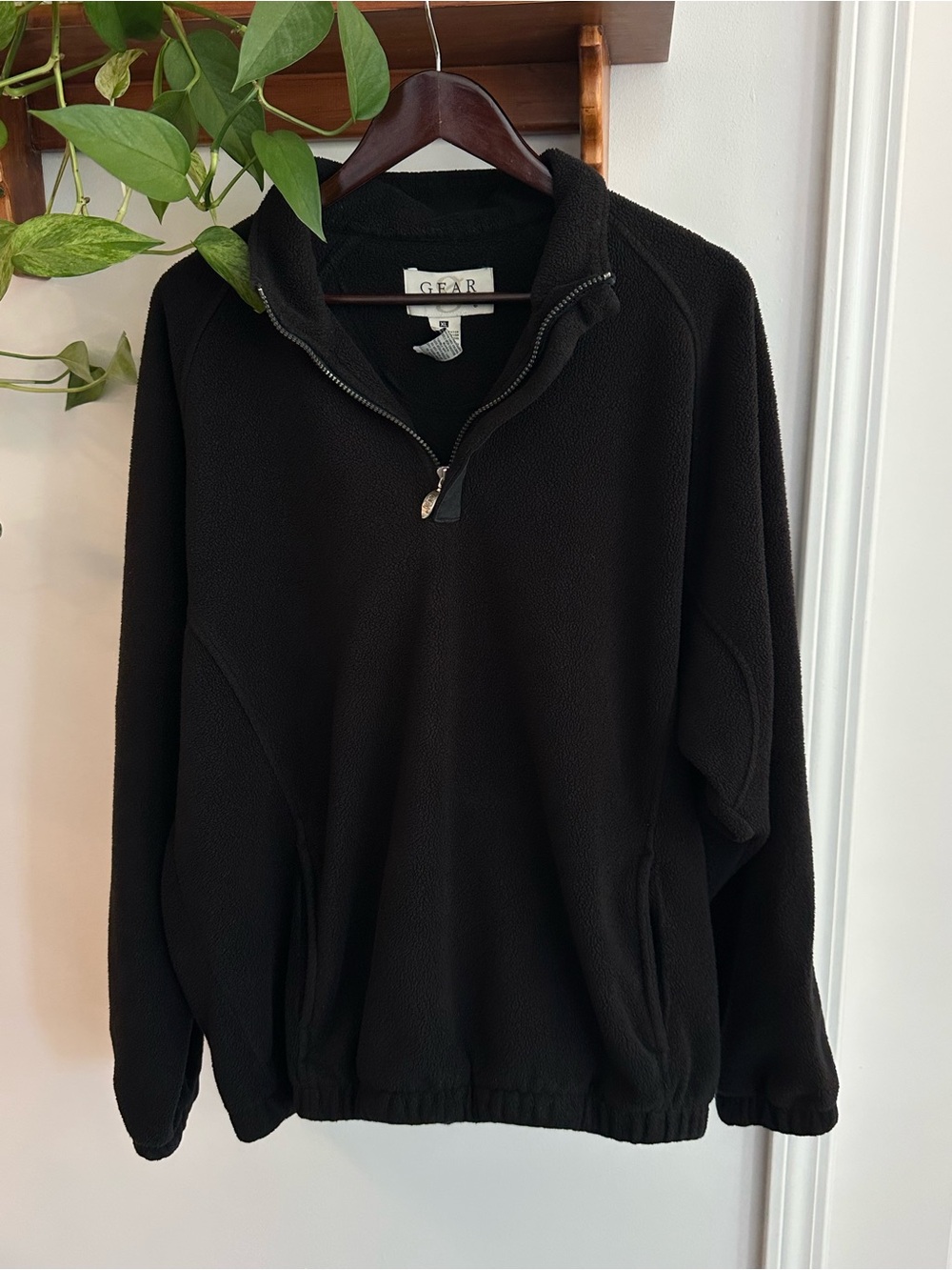 Gear For Sports Black Half-Zip Fleece Pullover